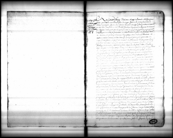 Actes de chancellerie (mai 1713-septembre 1717).