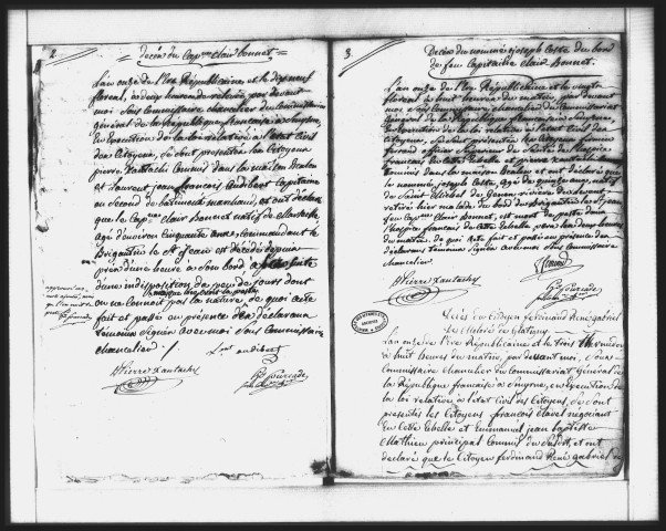 Actes de l'état civil (floréal an XI-janvier 1807).