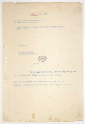 209SUP/117 - Dossiers A52-A53