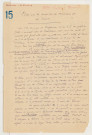 Service des renseignements - Médenine (lieutenant BERNARD), Etude sur les presqu'îles des Mehabeul et des Accara, 6 f., 1899.