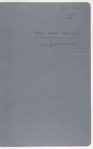 209SUP/173 - Dossier A138