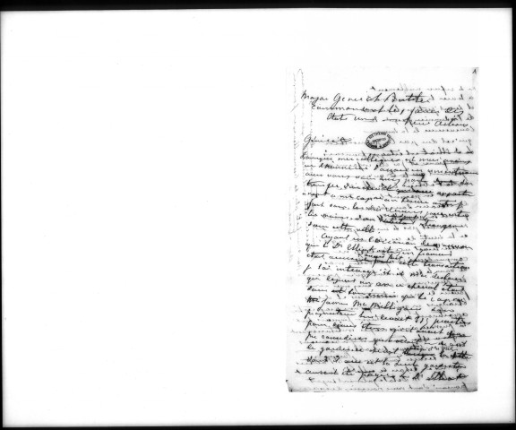 Correspondance avec les autorités militaires fédérales : correspondance avec le major général Butler, commandant les forces des États-Unis à La Nouvelle-Orléans (mai-novembre 1862).