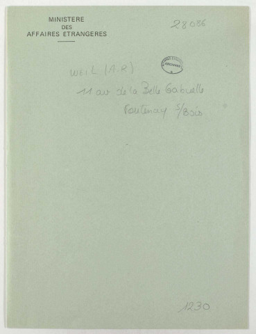 209SUP/732 - OBIP 28086 à 57012