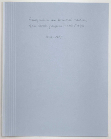 Forces navales françaises devant Alger.