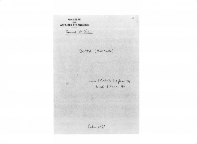 BOTTA Paul-Emile