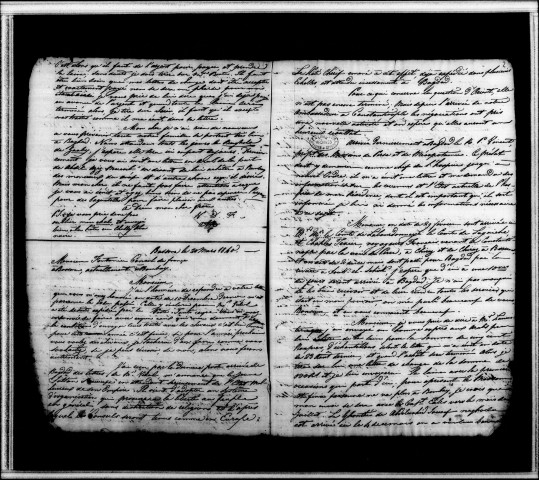 Minutier de la correspondance générale du poste (mars 1840-août 1842).