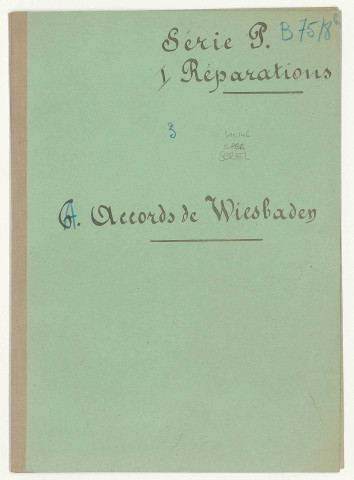 Négociations entre la France et l'Allemagne autour de l'élaboration du texte sur les prestations en nature