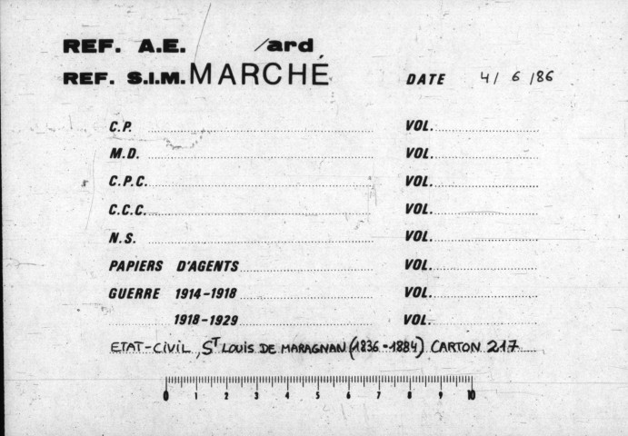 Saint-Louis de Maragnan (1836-1884); Saint-Louis du Missouri (1874-1885); Saint-Marc (1862-1884)