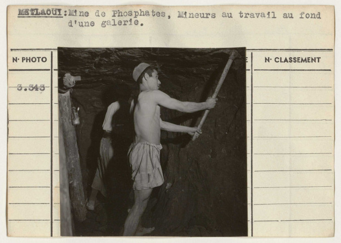 Travaux publics : ressources minières, mines de salines, fer, plomb et phosphates.