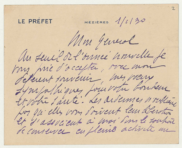 1er janvier 1930-26 décembre 1932.