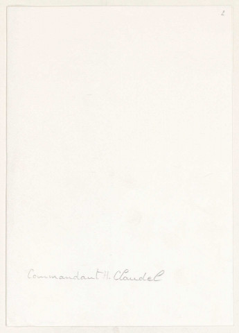 Claudel à Frèrejean.