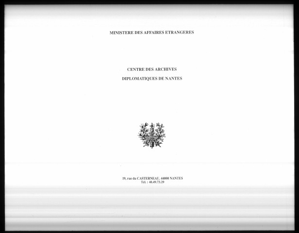 Actes de chancellerie (28 juillet 1741-juin 1746).