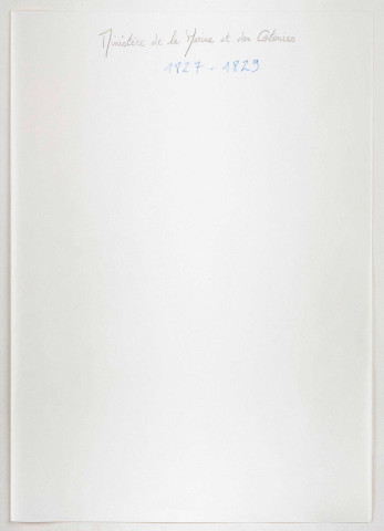 Ministère de la Marine et des Colonies.