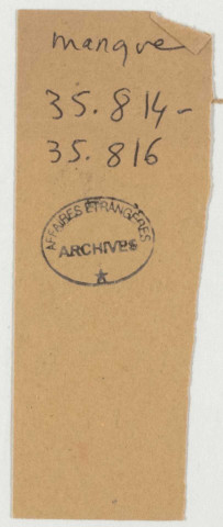 209SUP/627 - OBIP 35586 à 35899