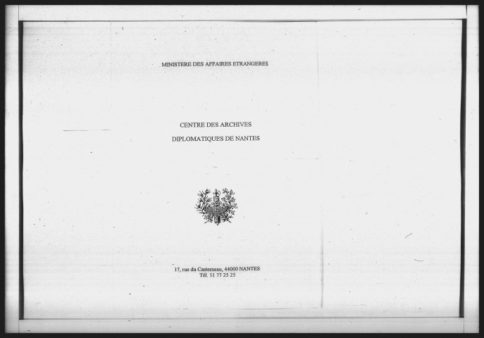 Minutier de la correspondance du commissaire départemental français à Preveza, Sainte-Maure et Vonitza (27 frimaire an VI-15 ventôse an VI).