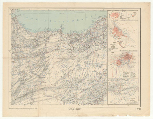 Cartes géographiques de Fès et sa région