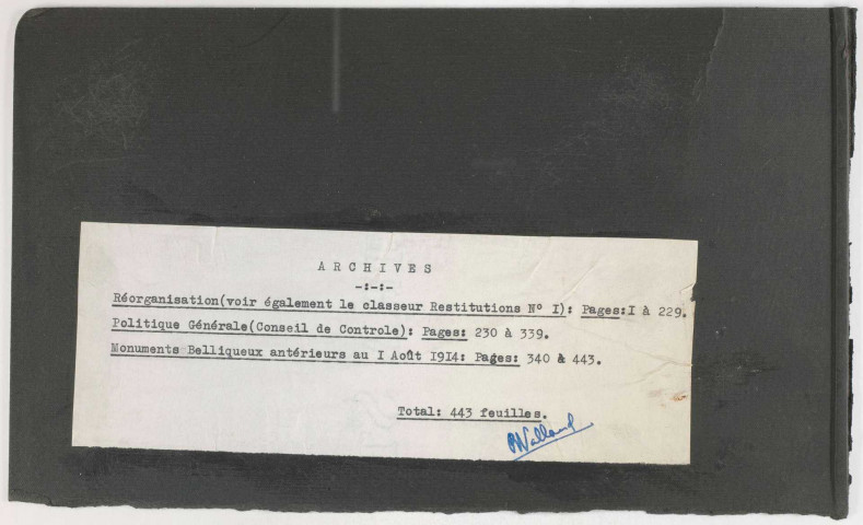 209SUP/199 - Dossiers A174-A175