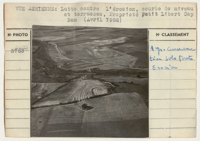 Agriculture: céréales et blés; conservation des sols et forêts, érosion.