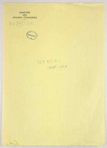 209SUP/244 - 209/SUP/244 - Dossiers B55-B56 - BIA 933 à 961