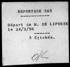 Départ de M. de Liponsk.