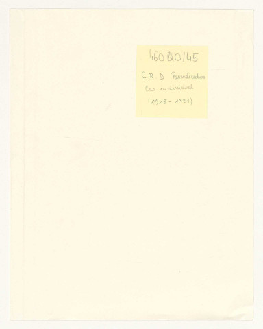 Présentées par des individus