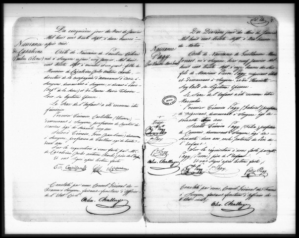 Actes de l'état civil.