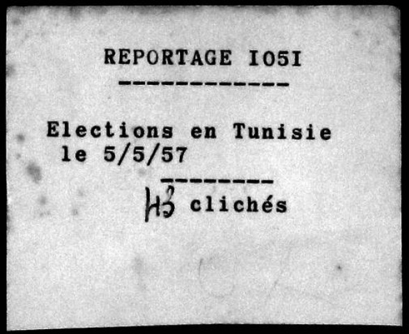 Elections en Tunisie.