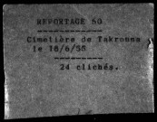 Visite du Général de Latour au cimetière de Takrouna.