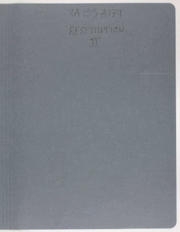 209SUP/199 - Dossiers A174-A175