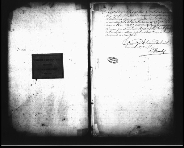 Actes de l'état civil (avril 1811-juillet 1818).