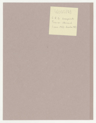 Arrangement franco-allemand