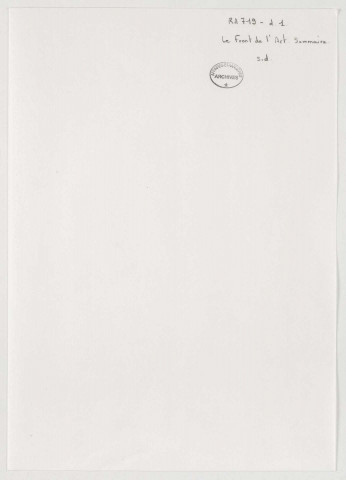 209SUP/719 - Le Front de l'art : préparation du livre