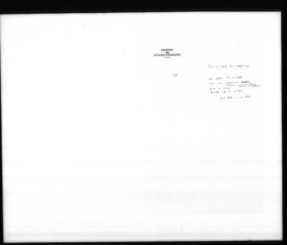 Gestions des intérêts espagnols pendant la guerre américano-espagnole de 1898 : prise en charge des intérêts espagnols, suivi des opérations militaires et navales, remise de la gestion (avril 1898-juin 1899).