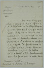 Correspondance adressée par la Direction politique à la légation de France au Maroc.