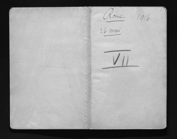 Carnets VII & VIII (mai-oct. 1916).