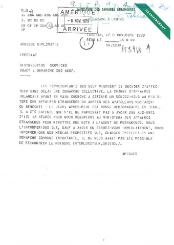 Dossier général (août-décembre 1953). Voyage de MM. Mayer et Bidault, 25-27 mars 1953 (février-avril 1953)
