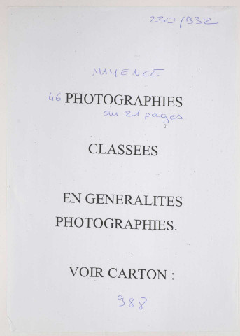 209SUP/230 - 209/SUP/230 - Dossiers B31-B32 - BIA 351 à 358