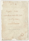 Actes de chancellerie (25 novembre 1802-4 avril 1806).