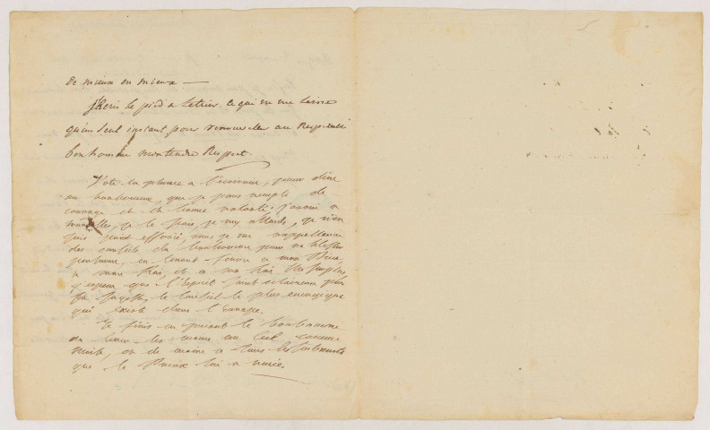 Lettre de Charles-Philippe, comte d'Artois, futur Charles X et son fils Charles-Ferdinand, duc de Berry (signée des deux) [au cardinal de Bernis, à Rome], lui annonçant leur départ de Hamm pour l'Angleterre dont le gouvernement a manifesté le désir de les accueillir (Hamm, 10 août 1794).