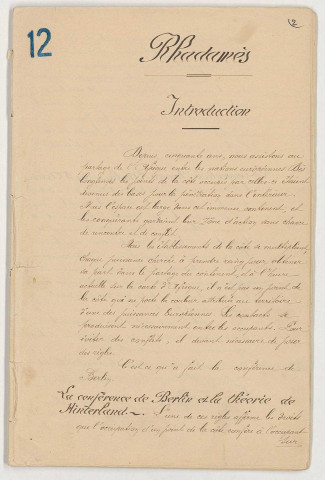 Bureau de Ben Gardane, Itinéraires : croquis « itinéraire Rhadames » (calque) au 1/800000e ; notice sur Rhadamès; étude sur la composition d'une colonne ; notice sur les itinéraires vers Rhadamès ; 17 itinéraires (tableaux) 170 f.