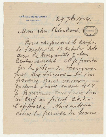 Représentation de la France à la 5e assemblée de la Société des Nations.