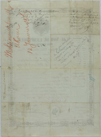 Traités et conventions passés avec le Maroc (1767-1892).
Passeports (1845-1896).
Actes judiciaires (1869-1901).