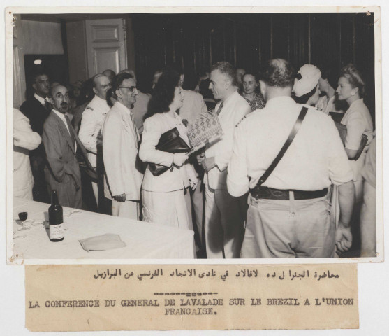 Conférence du général de Lavalade sur le Brésil