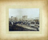 Photographie : Abd el Aziz, sultan du Maroc, faisant son entrée à Rabat.