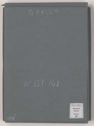 Dossiers n°139 à 148.