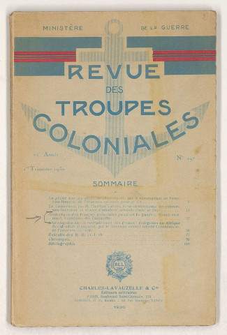 Documentation postérieure à la guerre.