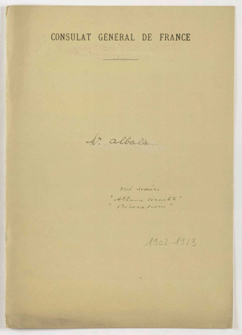 Dossiers nominatifs, lettres A à C.