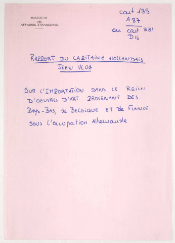 209SUP/139 - Dossier A87