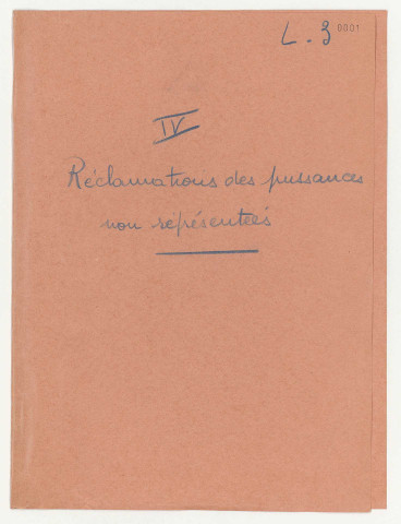 Présentées par des États