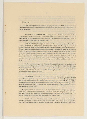 Activités politiques et parlementaires